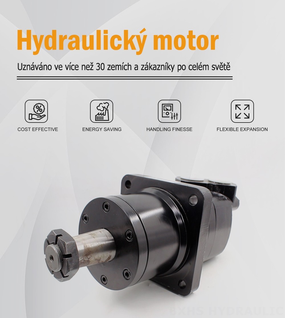 Hydraulický motor BM6W s cykloidní převodovkou 310 cm³/ot. 150 l/min Hydraulický motor